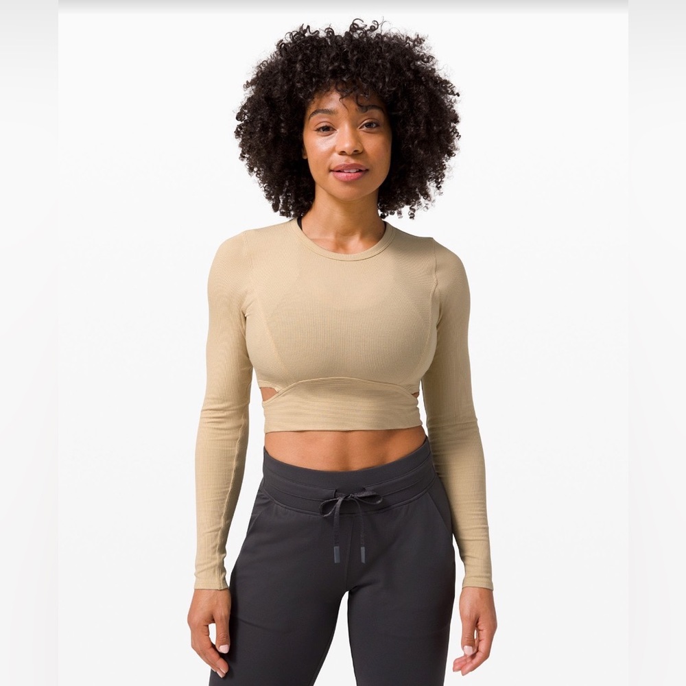 Lululemon LA Cut-Out-Waist Crop Long Sleeve